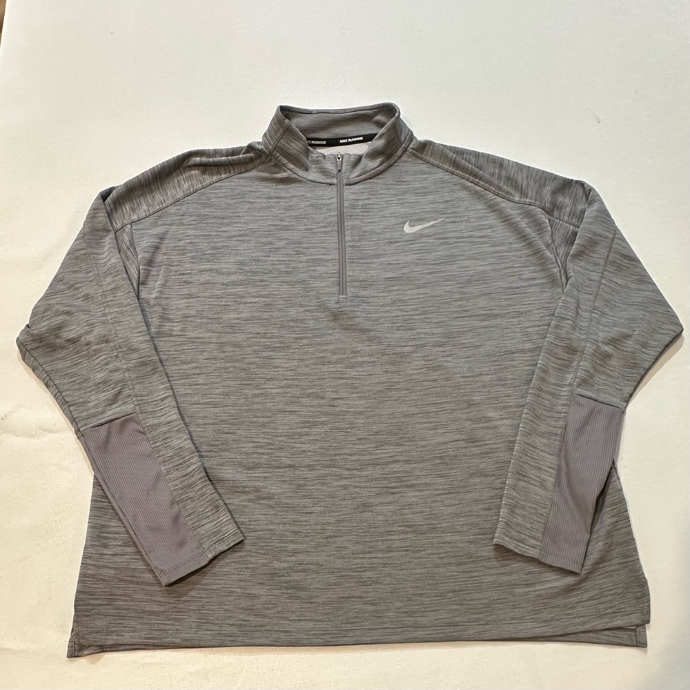 Nike Dri-FIT Gray Quarter Zip Pullover 1X